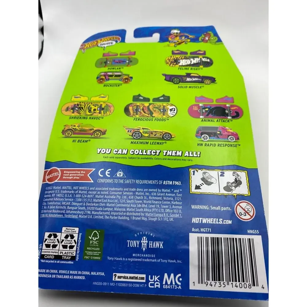 Hot Wheels Skate Tony Hawk With Car Included (Tour de Fast)